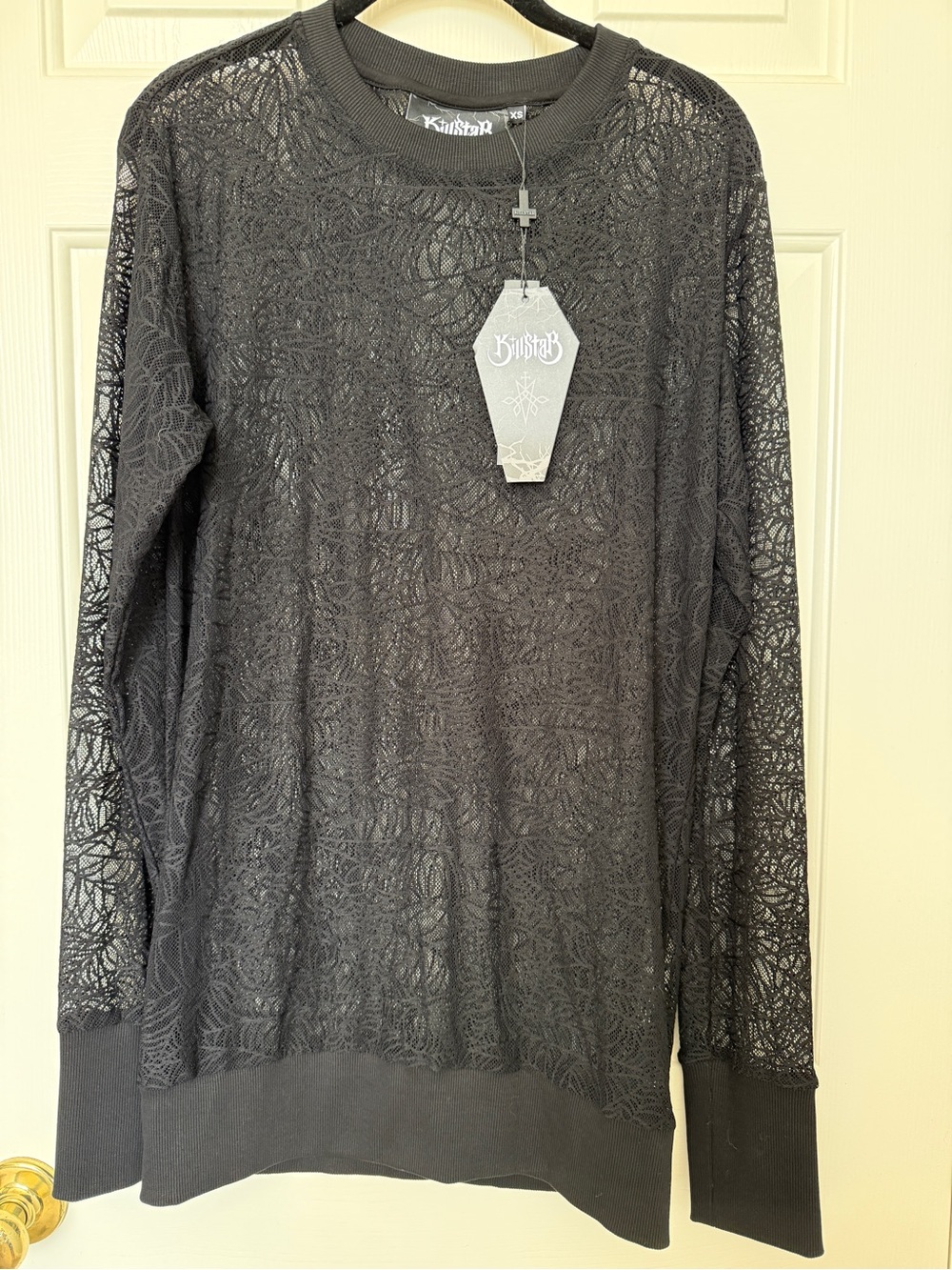Killstar NWT Spiderweb long sleeve top XS